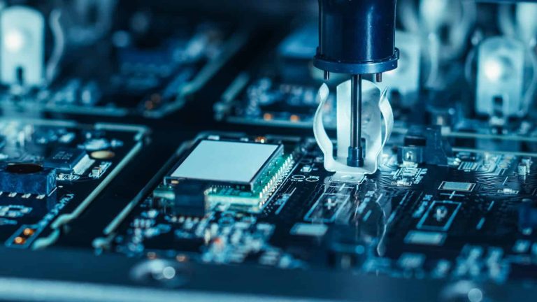 Machine making a motherboard