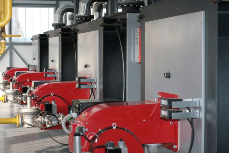 Burner machines in warehouse