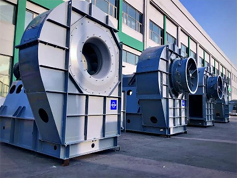 Industrial fans outside building